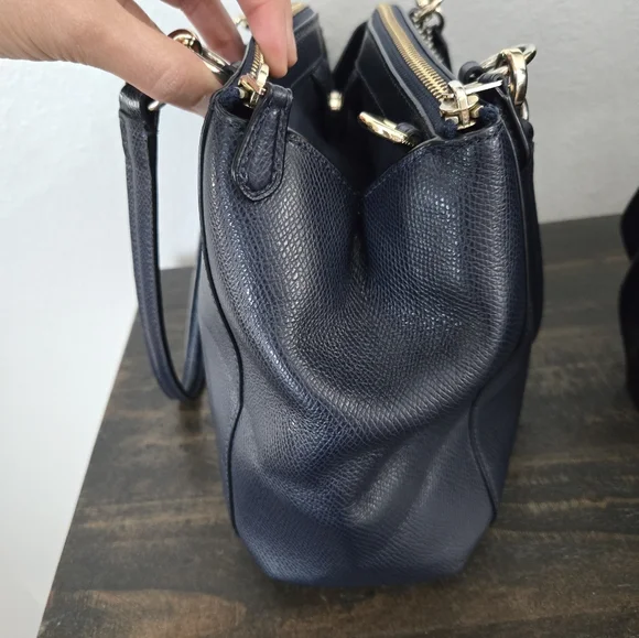 Coach Blue Christie Carry All Shoulder Bag - Picture 7 of 16